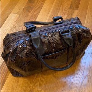 Vintage Clemente snakeskin handbag
